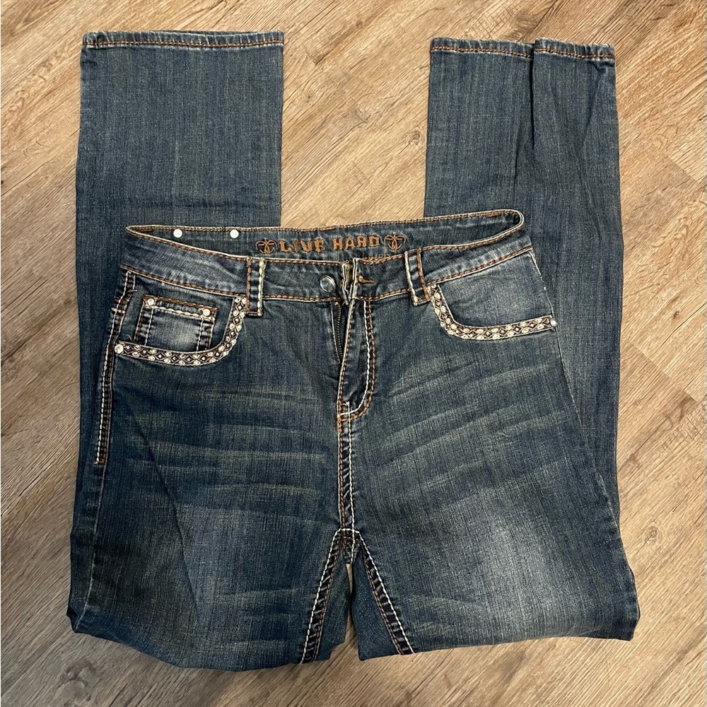 Live hard jeans